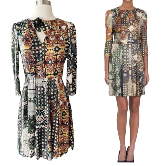 & Other Stories African Mood Dress Multicolour A-Line 3/4 Sleeve Size Sm… - Picture 7 of 16